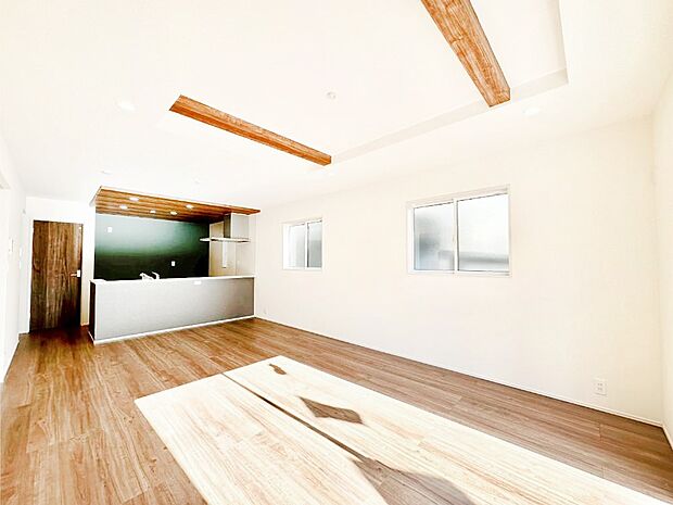 住む方の個性が引き出される、インテリアを考えるのが楽しみなリビングです