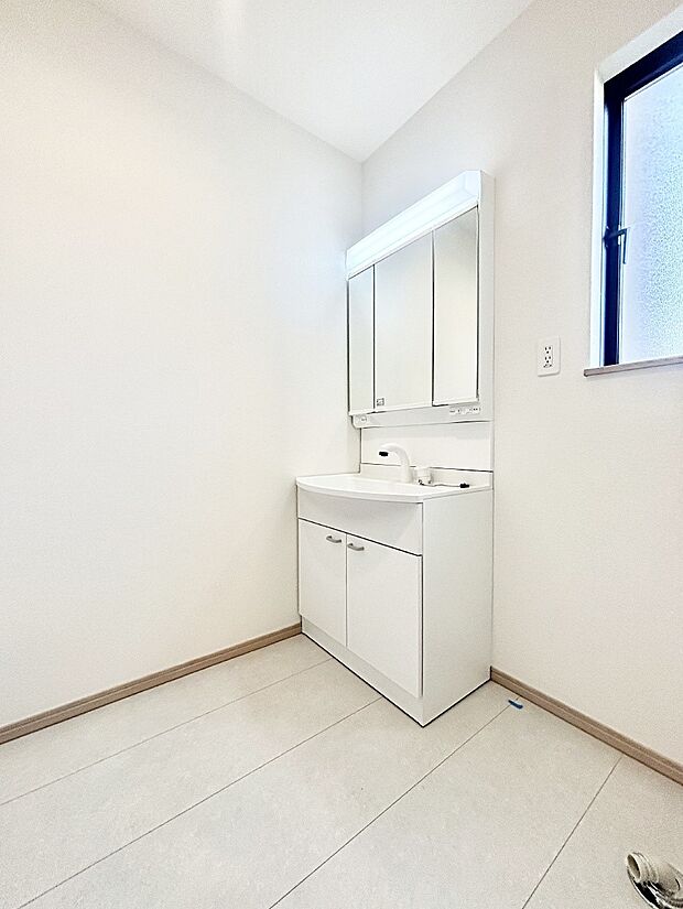 お子さんがうがい、手洗いも喜んでしてくれそうな洗面所！