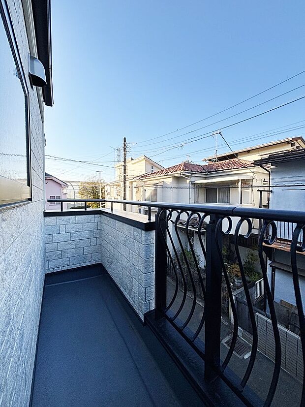 風通しの良いバルコニー