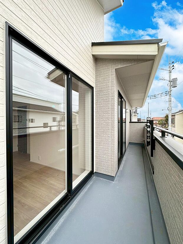 風通しの良いバルコニー