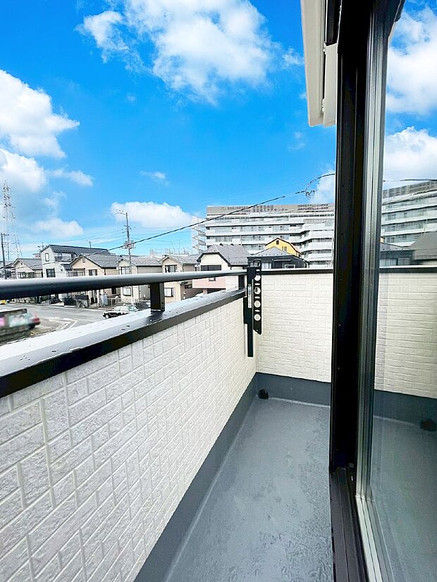 風通しの良いバルコニー