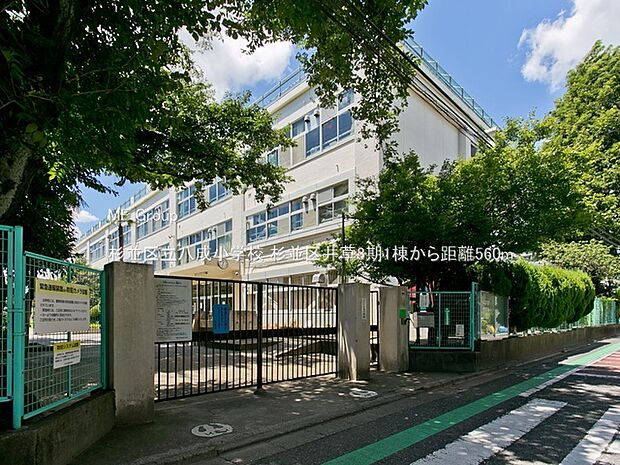 小学校 560m 杉並区立八成小学校