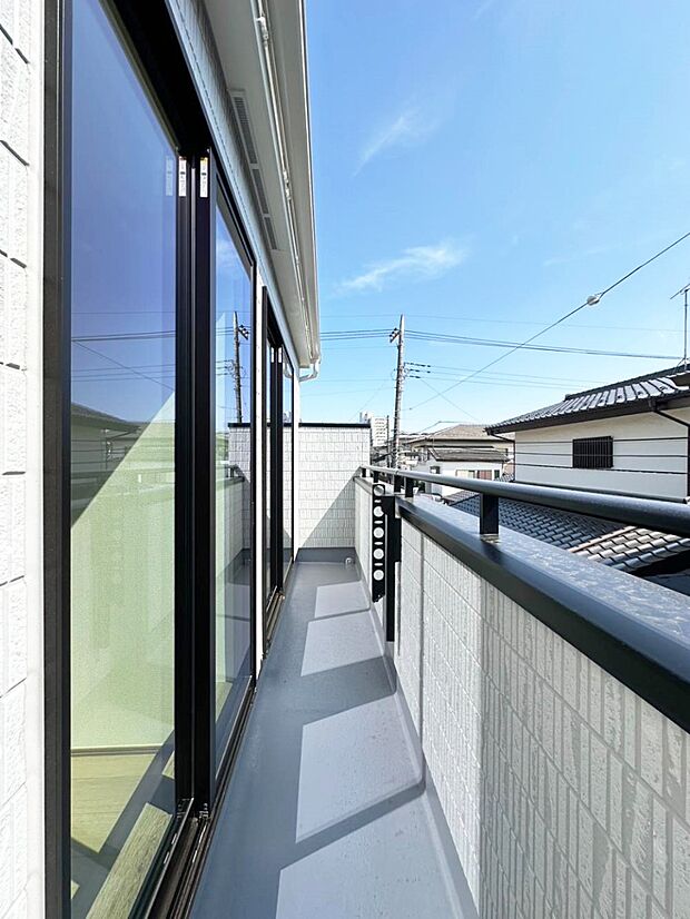 風通しの良いバルコニー