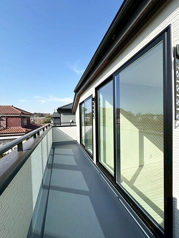 風通しの良いバルコニー