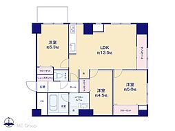 パールハイツ笹塚 3LDKの間取図画像