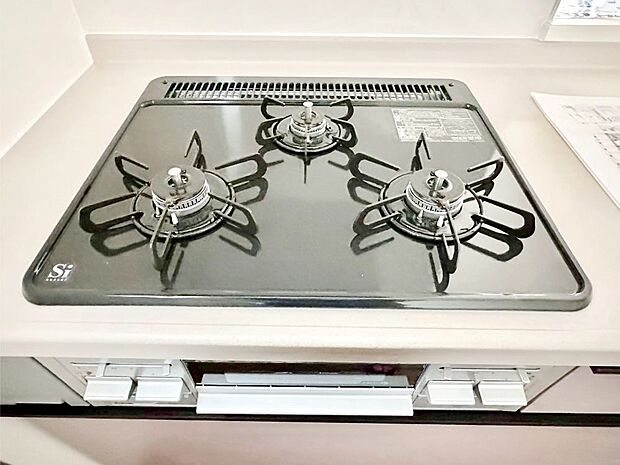 三口ガスコンロでお料理が一気にはかどりそう