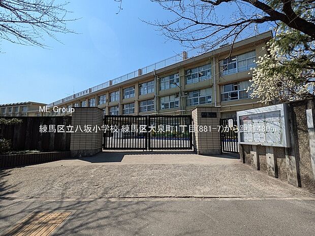 小学校 480m 練馬区立八坂小学校