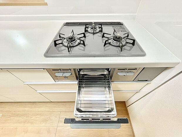 三口ガスコンロでお料理が一気にはかどりそう