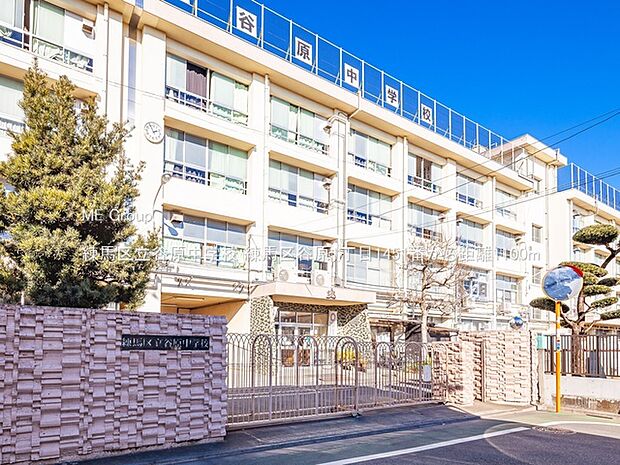 中学校 1100m 練馬区立谷原中学校