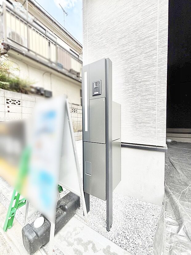 外観「無料オンライン相談」受付中!表札・インターホン・ポストをひとつに集約
