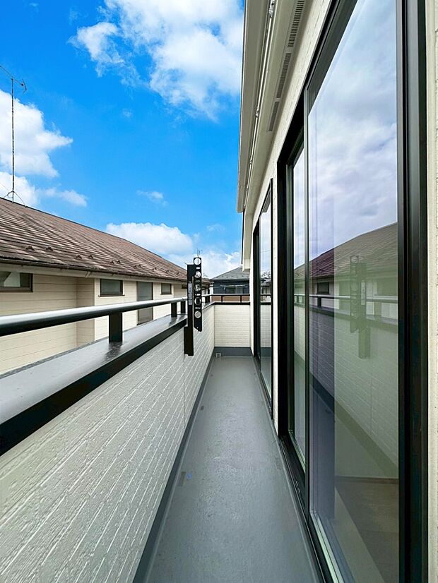 風通しの良いバルコニー