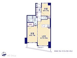 チサンマンション板橋赤塚 2LDKの間取図画像
