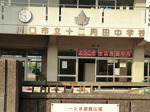 中学校 550m 川口市立十二月田中学校