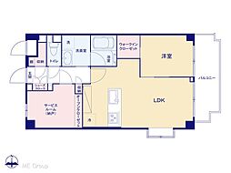 富士見台プラザ 1SLDKの間取図画像