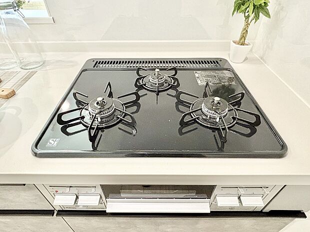 三口ガスコンロでお料理が一気にはかどりそう