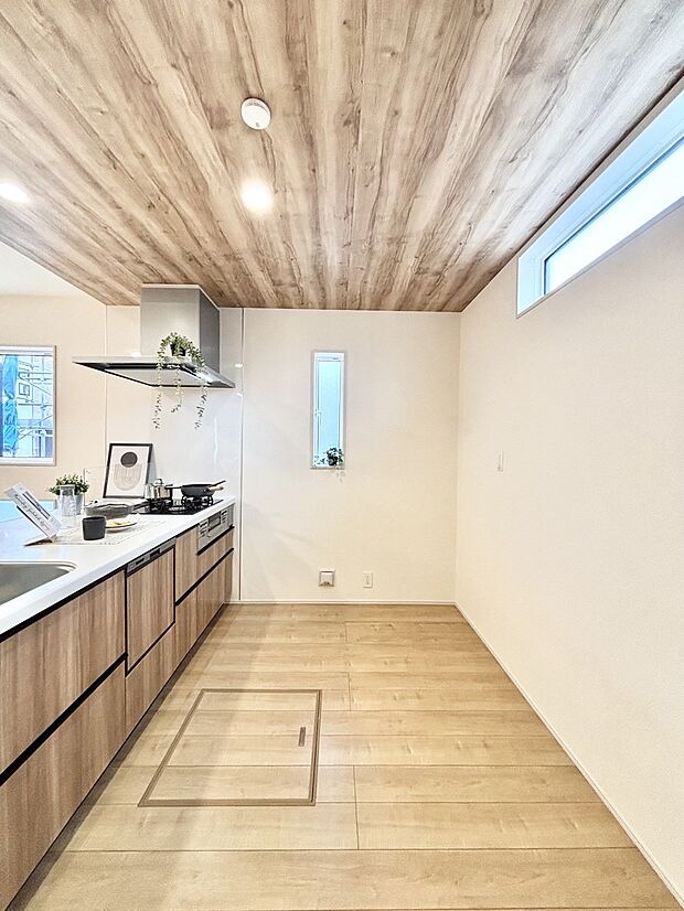 ゆとりあるキッチンではご家族と楽しくお料理ができます。