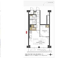 ニュー五反野スカイハイツ 1LDKの間取図画像
