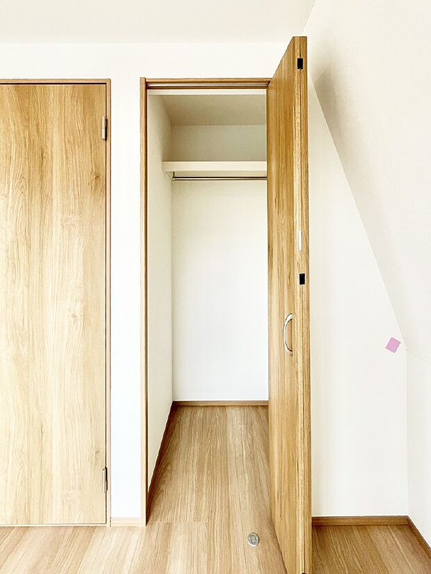 毎日着る衣類や荷物などの収納に便利なクローゼット付きです。