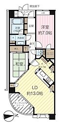 グランシティ練馬春日町2 2LDKの間取図画像