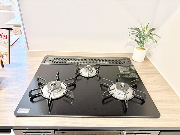 三口ガスコンロでお料理が一気にはかどりそう