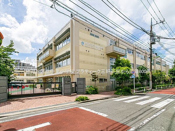 小学校 600m 世田谷区立中里小学校