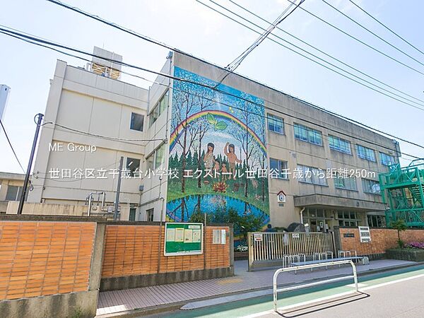 小学校 250m 世田谷区立千歳台小学校