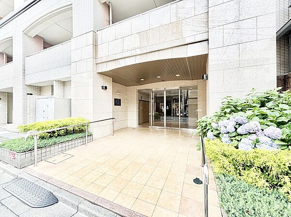 落ち着いた雰囲気のエントランス