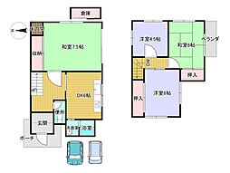 JR紀勢本線 宮前駅 徒歩27分 4DKの間取り
