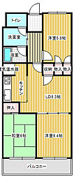 幸手スカイハイツ 3LDKの間取図画像