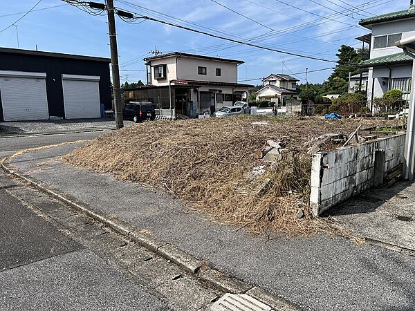 東側道路から