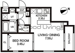 間取図画像 1LDK
