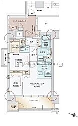 ザ・サンメゾン大濠公園 2LDKの間取図画像