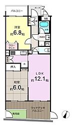 ワコーレ柿生 2LDKの間取図画像