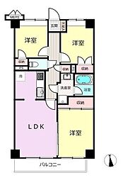 マイキャッスルたまプラーザ 3LDKの間取図画像