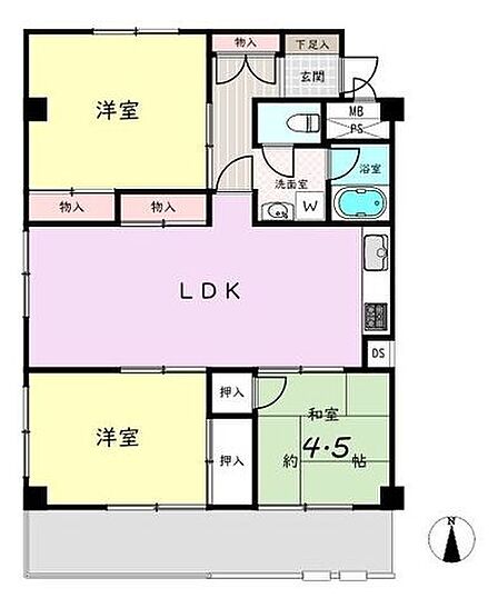 3LDK 間取り