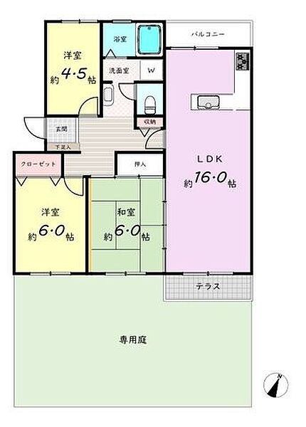 間取りを拡大表示
