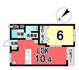 間取図画像 1LDK