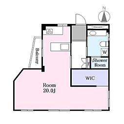 加藤ビル ワンルームの間取図画像