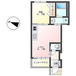 KURE HOUSE 1LDKの間取図画像