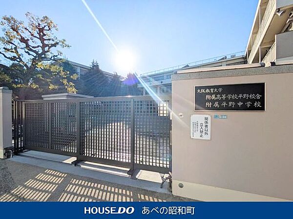 大阪教育大学付属平野中学校 820m