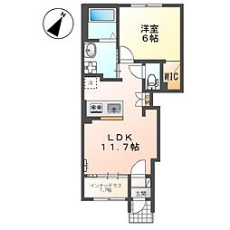 間取図画像 1LDK