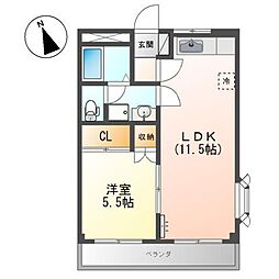 グレイス弐番館 1階/-