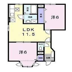 シティハイツ山田Ｅ 1階/101