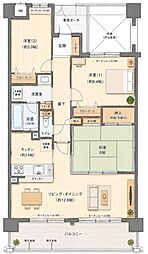 スペリオ狭山駅前 3LDKの間取図画像