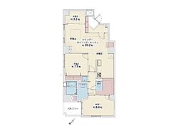 グランドステージ海岸通り 3LDKの間取図画像