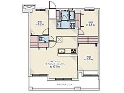 ダイアパレス南福岡 3LDKの間取図画像