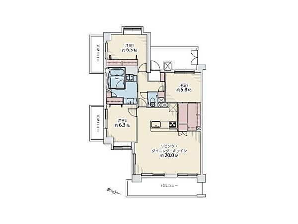 間取りを拡大表示