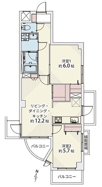 間取りを拡大表示