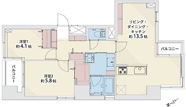 間取りを拡大表示