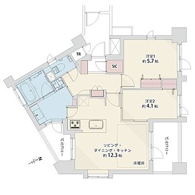 間取り サンクタス本郷 4階/-